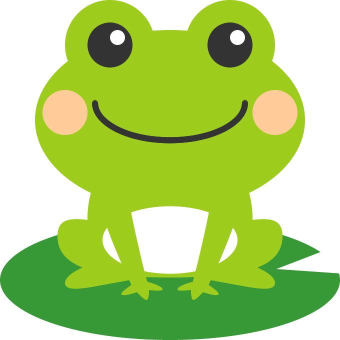 勉強するカエルの無料イラスト 蛙 イラスト 無料