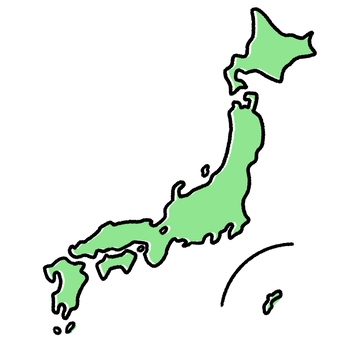 日本地図のストックイラスト素材 日本地図イラスト簡単