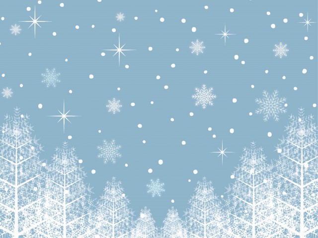 雪景色のストックイラスト素材 無料イラスト 冬景色